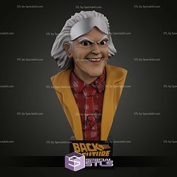 Doc Brown Classic Bust Sculptures 3D Printing