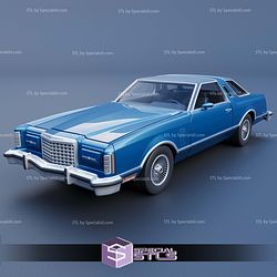 Ford Thunderbird 1977 Sculptures 3D Printing