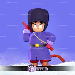 Kid Goku Winter Sculptures 3D Printing