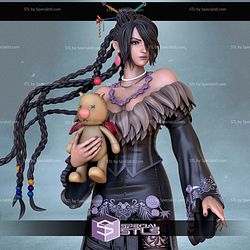 Lulu Final Fantasy and Bear Sculptures 3D Printing