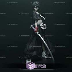 Rukia Bleach Modern Sculptures 3D Printing