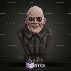 Uncle Fester Lucas Addams Bust Sculptures 3D Printing