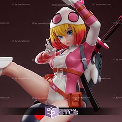 Gwenpool Anime Style Sculptures 3D Printing