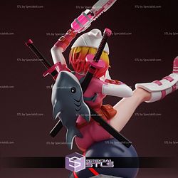 Gwenpool Anime Style Sculptures 3D Printing