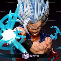 Gohan Beast 1-6 Scale Sculptures 3D Printing