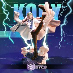 Koby One Piece Kick Sculptures 3D Printing