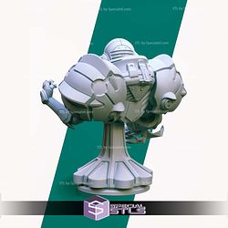 Samus Armor Bust Sculptures 3D Printing