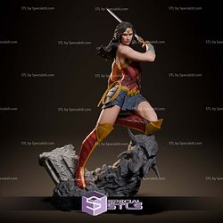 Wonder Woman 1-6 Scale Sculptures 3D Printing