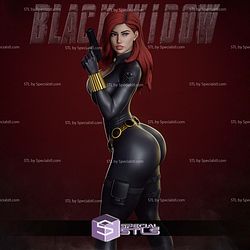 Black Widow Thicc 1-6 Sculptures 3D Printing