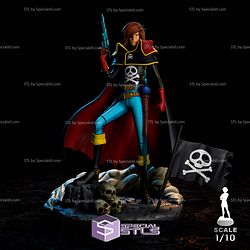 Captain Harlock 1-10 Sculptures 3D Printing