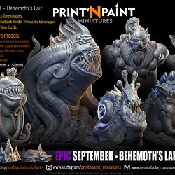 September 2021 Print'N Paint Miniatures