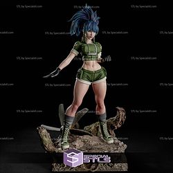 Leona Heidern King of Fighter Sculptures 3D Printing