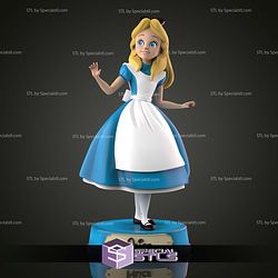 Alice in Wonderland Cartoon Sculptures 3D Printing