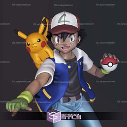 Ash Ketchum Satoshi Sculptures 3D Printing