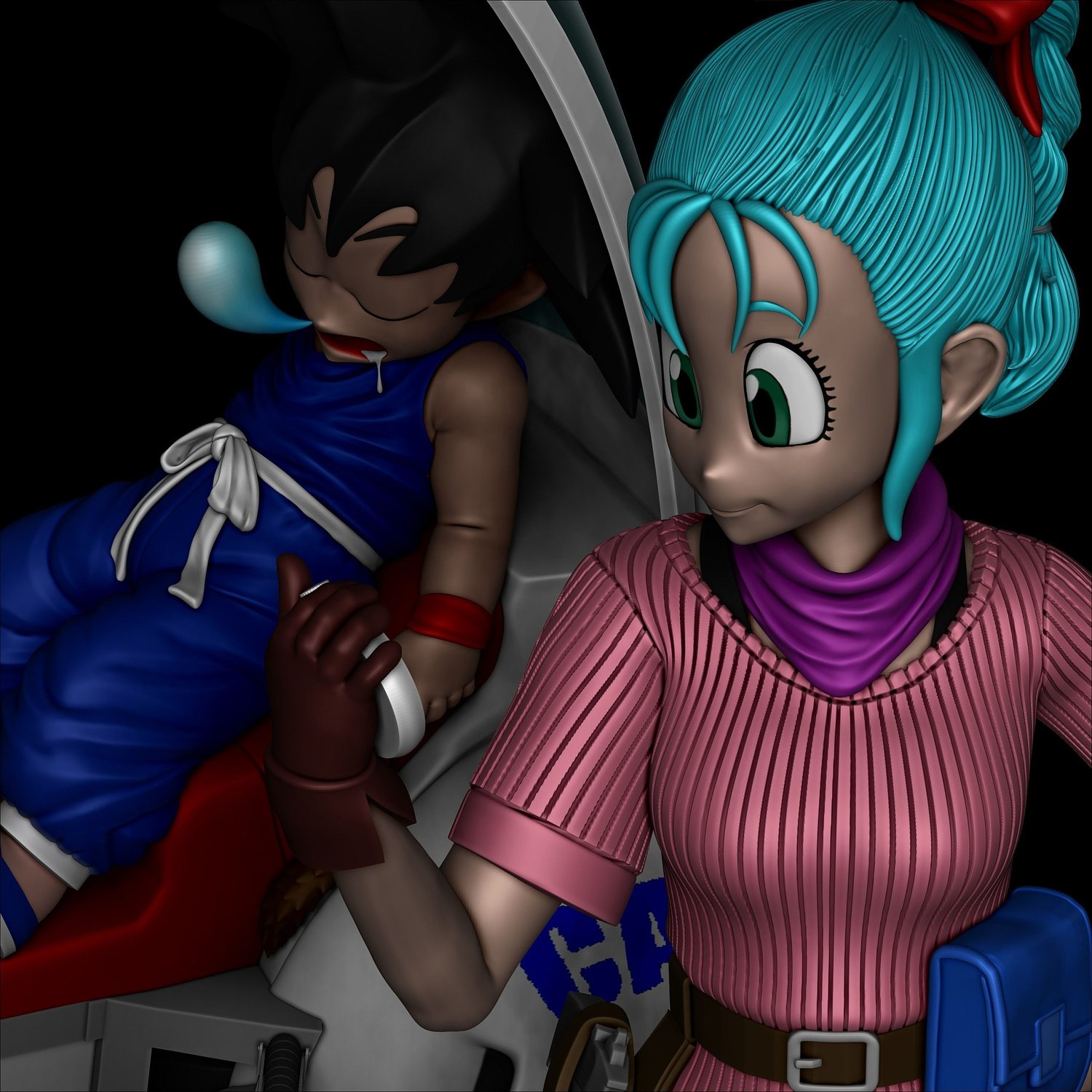 Goku and Bulma from Dragonball | SpecialSTL