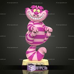 Cheshire Cat Alice in Wonderland Sculptures 3D Printing