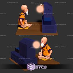 Master Roshi Sexy TV Sculptures 3D Printing