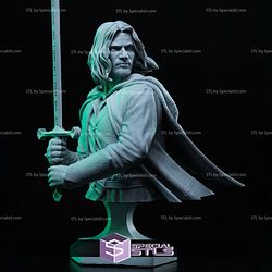 Aragorn and Sword Bust Sculptures 3D Printing