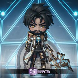 Chibi Jayce Arcane Sculptures 3D Printing