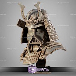 Darth Vader Samurai Portrait Bust Sculptures 3D Printing