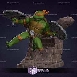 Michaelangelo TMNT Cartoon Sculptures 3D Printing