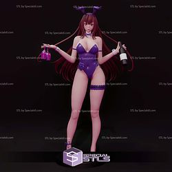 Scathach Sashi Ugatsu Bunny Sculptures 3D Printing