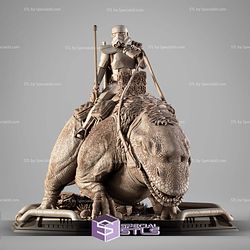 Sand Trooper on Dewback Sculptures 3D Printing