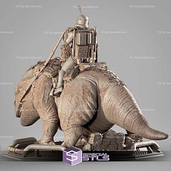 Sand Trooper on Dewback Sculptures 3D Printing