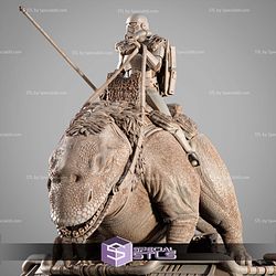 Sand Trooper on Dewback Sculptures 3D Printing