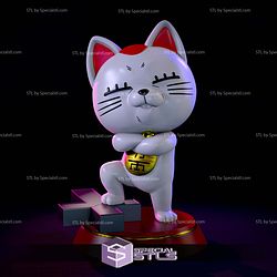 Turbo Granny Maneki Neko Sculptures 3D Printing