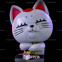 Turbo Granny Maneki Neko Sculptures 3D Printing