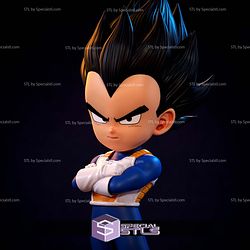 Vegeta Daima Chibi 1-6 Sculptures 3D Printing