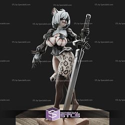 2B Nier Furry NSFW Sculptures 3D Printing