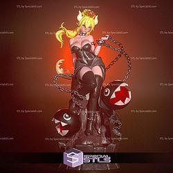 Bowsette and Chain Chomp Sculptures 3D Printing