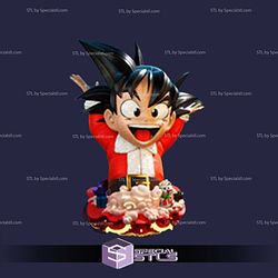 Goku Anime Christmas Bust Sculptures 3D Printing