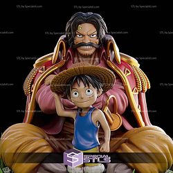 Gold D Roger and Kid Luffy Sculptures 3D Printing