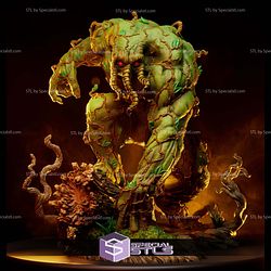 Man Thing Tree Base Sculptures 3D Printing