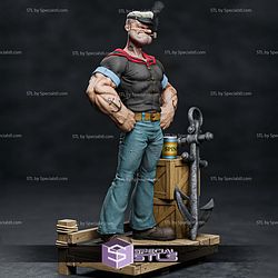 Popeye Realistic Sculptures 3D Printing