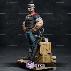 Popeye Realistic Sculptures 3D Printing