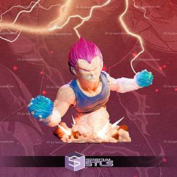 Vegeta Fight Bust 3D Print Files