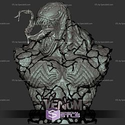 Venom Symbiote Bust Sculptures 3D Printing