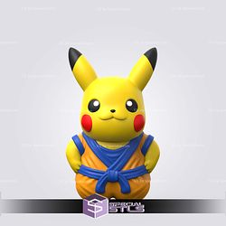 Super Basic Pokemon STL - Pikachu Goku