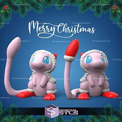 Super Basic Pokemon STL - Christmas Mew