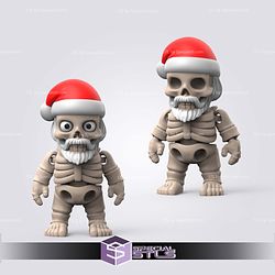 Super Basic STL - Flexi Christmas Skeleton