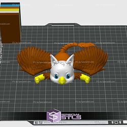 Baby Griffon Flexi Color 3D Print