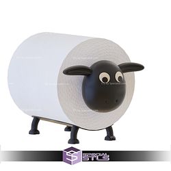 Basic STL - Toilet Paper Sheep