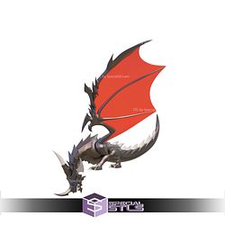 Basic STL Collection - Dragon Door Frame Decor with Painted 3mf Files