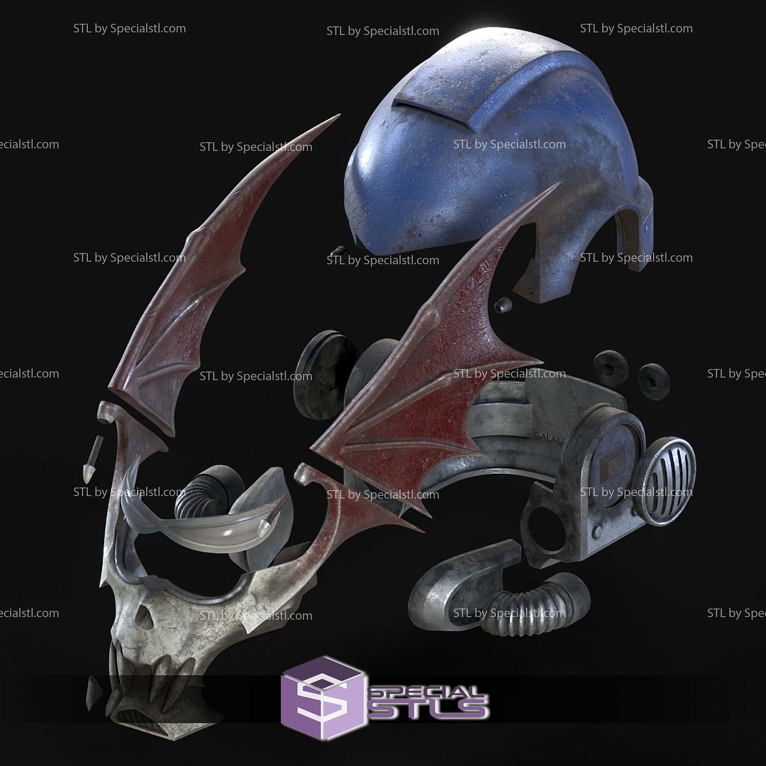 Cosplay STL Files Night Lords Chaos Marine Helmet SpecialSTL Cosplay STL Files Night Lords Chaos Marine Helmet SpecialSTL