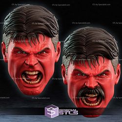 Cosplay STL Files Red Hulk Mask