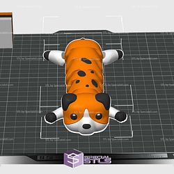 Flexi Long Dog Color 3D Print